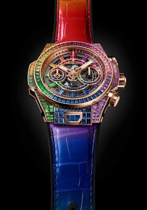 hublot black sapphire rainbow|big bang unico sapphire.